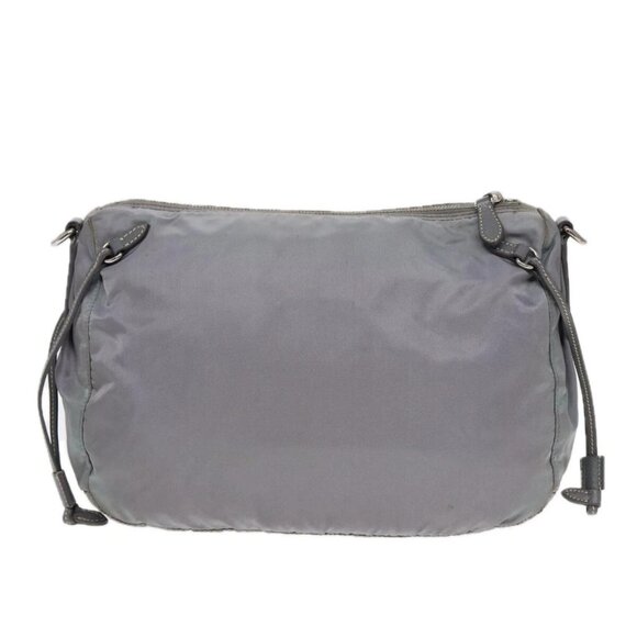 PRADA Shoulder Bag Nylon Blue Silver Auth bs16712 - Picture 2 of 16